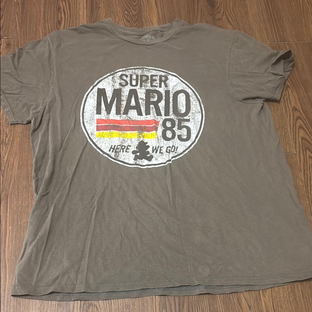 Nintendo Brown Super Mario 86 Short Sleeve Tee